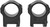 Warne Scope Mounts Picatinny Rifle Scope Rings 1" High Black 502M