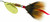 Mepps Dressed Agila 1/4 Oz Size 3 Gold/Brown - B3ST G-BR