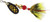 Mepps Dressed Black Fury Treble Spinner 1/12-Ounce Size 0 Yellow - BF0T-Y
