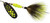 Mepps Black Fury Dressed Treble Spinner Chartreuse Dot/Tail 5, 1/2 Oz