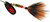 Mepps Black Fury Dressed Treble Spinner Fluro Red Dot Size 3 1/4 Oz BF3T FL