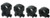 Burris XTR Xtreme Tactical Scope Rings Medium 30mm Black - 420162