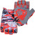 Fish Monkey Gloves Stubby Guide Glove Voodoo Swamp Red Large - FM18-VSR-L