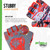 Fish Monkey Gloves Stubby Guide Glove Voodoo Swamp Red XL - FM18-VSR-XL