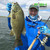 Fish Monkey Pro 365 Fingerless Fishing Guide Glove Blue Water Camo XL