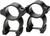 Traditions Detachable See-thru Scope Rings 1 inch Weaver Gloss Black