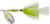 Mepps Bronze Slammer Spinning Jig 1/2 Oz Size 5 Silver/Chartreuse Shad