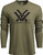 Vortex Optics Core Logo Long Sleeve Shirts Military Heather Large