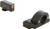 AmeriGlo Ghost Ring Style Night Sights Green Tritium/Orange Outline Front