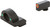 AmeriGlo Ghost Ring Style Night Sights Green Tritium/Orange Outline Front