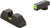 AmeriGlo Cap Thin Sight Set Glock 17/19 LumiGreen Front & Rear