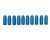 A-ZOOM Precision Metal Safety Snap Cap Blue Value 10 Pack 380 Auto - 15313