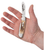 Case XX Canoe Peach Seed Clip, Pen Blade Jigged Amber Bone Handle - 00263