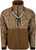 Drake Waterfowl Camo MST G-Flex Eqwader 1/4 Zip Pullover Bottomland Large