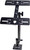 Millennium Outdoors Double Monitor Mount Easy Install, Adjustable - Black