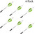 New Archery Product Twister Quickfletch 2" 3-Vane Stabilizing Fletch Green
