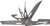 SOG PowerPint EDC Tool Compact Lightweight W/ 18 Multitools In One - Silver