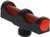 TRUGLO Long Bead Fiber Optic Sight Low-Profile All Metal 3mm Thread Red