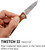 SOG Twitch II Drop Point Pocket EDC Knife W/ 2.65" SS Blade & Rosewood Hndl
