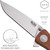 SOG Twitch II Drop Point Pocket EDC Knife W/ 2.65" SS Blade & Rosewood Hndl