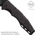 SOG Salute Mini EDC Pocket Flipper Knife W/ 3.1" Clip Point Blade - Black