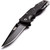 SOG Salute Mini EDC Pocket Flipper Knife W/ 3.1" Clip Point Blade - Black