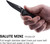 SOG Salute Mini EDC Pocket Flipper Knife W/ 3.1" Clip Point Blade - Black