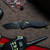 SOG Aegis AT Tanto Folding Knife Ambidextrous AT-XR Lock - Black/Moss HNDL