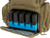 G.P.S. Handgunner Range Backpack W/ Foam Cradle For 4 Handguns Storage -Tan