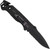 SOG Escape Tactical Folding Knife 3.4" Serrated Edge Blade Pocket Knife-BLK