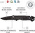 SOG Escape Tactical Folding Knife 3.4" Serrated Edge Blade Pocket Knife-BLK
