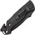 SOG Escape Tactical Folding Knife 3.4" Serrated Edge Blade Pocket Knife-BLK