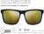Vortex Optics Banshee Sunglasses Black Frame Amber Lens/Gold Mirror