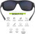 Vortex Optics Jackal Sunglasses Blue Frame Smoke Lens/Blue Mirror