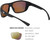 Vortex Optics Jackal Sunglasses Black Frame Amber Lens/Gold Mirror