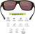 Vortex Optics Jackal Sunglasses Black Frame Amber Lens/Gold Mirror
