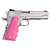 Hogue Govt. 1911 Model Overmolded Rubber Grip With Finger Grooves Pink