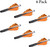 New Archery Products Quickfletch 2" Hellfire Fletching Orange/White
