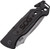 SOG Escape Folding Knife 3.4" Serrated Edge Blade w/ Glass Breaker Black