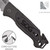 SOG Escape Folding Knife 3.4" Serrated Edge Blade w/ Glass Breaker Black