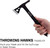 SOG Throwing Hawks 3 Pack Steel Throwing Axe w/ Nylon Sheath Carrying Case