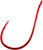 Owner American Mosquito Hooks Size-1 Super Needle Point - Red - 8 Pack