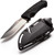 SOG Survival Field Knife Full Tang W/ 4" Fixed Blade & Sheath - Black USED