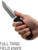 SOG Survival Field Knife Full Tang W/ 4" Fixed Blade & Sheath - Black USED