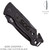 SOG Escape Tactical Folding Pocket Knife 3.4" Serrated Edge Blade USED