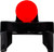 HIVIZ Narrow Magnetic Fiber Optic Shotgun Sight W/ Red Light Pipe