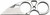 SOG Snarl 2.3" Fixed Sheepsfoot Blade Utility Neck Knife W/ Sheath