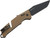 SOG Trident AT Ambid. Tanto Folding Knife D2 Steel Blade - Flat Dark Earth