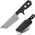 Cold Steel Mini Tac Tanto 3.75" Serrated Fixed Blade Neck Knife w/Sheath