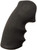 Hogue Over Molded Rubber Monogrip Colt Python w/ Finger Grooves Blk - 46000